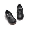 Suela Suave Ojos Grandes Marrones 2025 Nuevos Zapatos de Niña de Una Sola Capa Planos Estilo Retro Zapatos de Cuero Estilo Japonés para Niña Combinan con Todo
