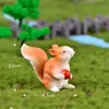 Jardinería de Suculentas para Micro-Paisajismo Paisajismo Ardilla Linda Nueces Piñas Manualidades de Resina Adornos Pequeños