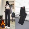 Jeans Retrô de Perna Larga Feminino 2024 Primavera e Outono Novo Cintura Alta Emagrecimento Pequeno Solto Dosagem Calças Retas