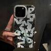 Aliexpress Artículo Más Vendido Funda de Gasa con Plumas de Estrella Negra de Cinco Puntas para Apple 16 Pro Max, Cubierta Protectora de Gasa con Plumas de Agujero Grande para iPhone 17