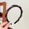 Diadema Trenzada de Gama Alta para Mujer 2025 Nuevo Estilo Diadema Alta Tendencia Accesorio para el Cabello Femenino con Pedrería Accesorio Antideslizante para el Cabello