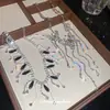 Collar con Borla de Mariposa de Pedrería Súper Brillante Cadena para Clavícula Pesada Única Personalizada Cadena de Clavícula de Trabajo Pesado Nicho Lujo Ligero Sensación de Alta Gama Collares
