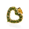 Nova Moda Leve Luxo Vazado Cravejado com Diamantes Colar de Coração para Mulheres, Versátil e Elegante, Brincos Banhados a Ouro 18K Atacado