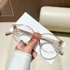 Nuevas Gafas Planas Anti-Luz Azul para Mujeres con Rostros Cuadrados y Redondos, Efecto Adelgazante, Se Pueden Adaptar Lentes de Graduación, Monturas de Gafas Ultra Ligeras
