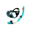 Conjunto de Snorkel Transfronteiriço, Campo de Visão Amplo, Óculos de Mergulho para Adultos, Máscara de Mergulho Totalmente Seca, Máscara de Mergulho de Alta Definição da Amazon