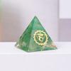 Cristal Natural 3cm Grava de Cristal Pirámide de Resina Adorno Hogar Oficina Escritorio Torre de Energía Adorno Venta al por Mayor