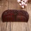 Peine de Palo de Rosa Tallado a Mano, Artesanía de Madera Entera Regalo, Peine de Madera para Regalos Familiares