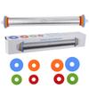 Pino de rolamento de aço inoxidável destacável ajustável espessura amassando haste com escala de massa bastão de bolinho de pele pressionando vara