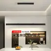 Foco de rejilla, estética estilo Song, candelabro lineal largo para comedor, estilo chino nuevo retro, sala de estudio, sala de té, barra de bar, lámpara lineal de cobre