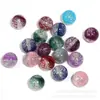 Miçangas acrílicas redondas com glitter fino, miçangas para joias DIY, pulseiras, bolsas, canetas, materiais artesanais, moda