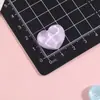 Parches de resina translúcidos con forma de corazón ondulado estilo coreano para pinzas de pelo DIY, accesorios para el cabello, accesorios para fundas de teléfono al por mayor