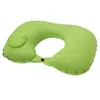 Almohada inflable en forma de U, automática, portátil, para viajes, cuello, avión, viajes al aire libre, Sanbao