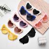 Gafas de sol con efecto de amor y cambio de luz de nuevo estilo, gafas de sol de noche TikTok Net rojas del mismo estilo, gafas de sol modernas con forma de corazón de melocotón para mujer