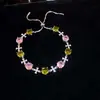 Pulsera de flor redonda con cierre de circonita, lujo ligero, alta gama, pulsera exquisita con un diseño elegante, versátil y a la moda, venta al por mayor