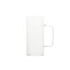 Vaso de vidrio de color cuadrado de borosilicato alto, transparente, para desayuno, leche, café, jugo, de una sola capa