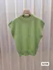 Comercio exterior nuevo suéter top de cuello medio para mujer suéter base interior venta al por mayor cuello semi-alto coreano sin mangas camisa base