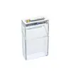 Estuche para Cigarrillos con Luz LED Transparente Encendedor USB para Paquetes de 20 Cigarrillos Gruesos Caja de Cigarrillos para Hombres Paquete Completo Sellado a Prueba de Humedad Venta al por Mayor