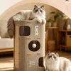 Nido para Gatos de Tres Capas y Marco de Escalada para Gatos, Nido Cerrado Integrado para Dormir Gatos, Adecuado para Todas las Estaciones, Nido para Gatos Personalizable