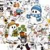 Compra Directa Transfronteriza de 50 Lindas Pegatinas de Fantasmas, Pegatinas de Dibujos Animados Impermeables Decorativas Creativas Personalizadas