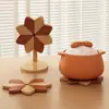 Tapete Aislante Estilo Molino de Viento Creativo Transfronterizo, Antiescarchaduras y Resistente a Altas Temperaturas, Decoraciones de Mesa para el Hogar, Posavasos y Salvamanteles de Alta Gama al por Mayor