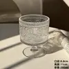 Copo Curto de Vidro Usado para Uso Doméstico, Adequado para Suco, Bebidas Geladas, Sorvete, Copo de Sorvete de Alto Valor, Copo para Sobremesa de Nicho