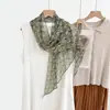 Bufanda Larga Kage 100% Gasa de Seda para Mujer, Accesorio de Cinta, Diadema, Bufanda, Versátil y Elegante, 30*160cm