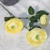 3 Cabezas lasaña lasaña lasaña lasaña Camelia flor de simulación océano peonía peonía flor artificial boda decoración de boda accesorios para sesión de fotos