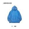 Sudadera con capucha lavada y desgastada de 450 g para hombre y mujer, otoño Dongji, algodón puro, deportiva juvenil, batik, jersey, chaqueta holgada