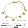 Pulsera de Acero Inoxidable Transfronteriza para Mujer con Acabado de Alta Gama, Incrustada con Diamantes, Estilo Ins, Diseño Simple, Chapada en Oro, Joyería que No se Desvanece