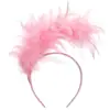 Diadema de Flores de Plumas de Carnaval Transfronterizo Fiesta Fiesta de Desempeño Accesorios para el Cabello de Plumas Diadema Accesorios Retro para el Cabello de Novia