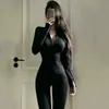Conjunto recomendado de yoyo para mujer, otoño, ropa exterior, deportes, fitness, ajustado, chica atractiva, Pilates, secado rápido, ropa de yoga, conjunto de dos piezas