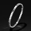Europa y Estados Unidos comercio exterior transfronterizo moda popular pulsera de titanio y acero con diamantes para mujer no se decolora hebilla de lujo ligero pulsera tendencia