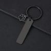 Chaveiro transfronteiriço metal militar novo cor laser impressão a laser material em branco presente de feriado gravação chaveiro de metal