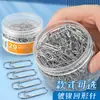 Papelería de Oficina Clips para Papel Grandes de 50 mm, Marcadores de Libro, Suministros de Caja de Almacenamiento para Clips de Papel, Clips de Papel de Colores en una Caja