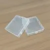 Caja de Almacenamiento de Plástico Transparente Rectangular Máscara Papelería PP Caja Vacía Herramienta de Ferretería Caja de Muestra Caja de Componentes Digitales