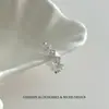 Anel de Flor de Diamante Brilhante de Luxo Leve Aberto Ajustável Novo Estilo 2026 Design de Nicho Simples Moderno Versátil para Mulheres