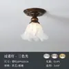 Candelabro de espectro completo estilo vintage para proteger los ojos, 6 luces, diseño de lujo francés para sala de estar, comedor, dormitorio, madera de nogal, iluminación para toda la casa, hierro forjado