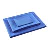 Estudiante Algodón Puro Dormitorio Tres Piezas Cama Individual Azul y Blanco a Cuadros Sábanas Funda de Edredón Dormitorio Escolar Litera Funda de Edredón Azul