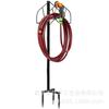 Soporte para Manguera de Jardín Removible de Hierro Forjado Soporte para Manguera de Tubería de Agua Colgador de Manguera Estante Vertical para Almacenamiento de Manguera de Jardín