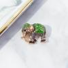 Broche de elefante con gota de aceite de aleación de estilo del sudeste asiático creativo transfronterizo, fabricantes de accesorios de ropa, ramilletes de animales.