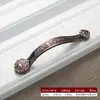 Manija de Aleación de Zinc Estilo Antiguo, Nueva Manija Redonda de Agujero Único de Cobre Antiguo Estilo Chino Estilo Europeo para Puertas de Gabinete Cajones y Armarios