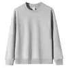2026 Nueva Talla Europea Color Sólido Corte Holgado Primavera y Otoño Deportivo Manga Larga Moda Casual Cuello Redondo Unisex Sudadera