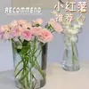Cubo de flores para despertar hogar acrílico transparente grande flor floristería especial arreglo floral de agua profunda tubo de flor plástico