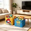 Cesta Organizadora Plegable para Almacenamiento de Libros en Maletero de Coche de Dibujos Animados Caja de Almacenamiento de Ropa Cesta de Almacenamiento para Artículos Varios de Escritorio de Estudio
