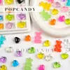 Accesorios para joyería DIY lindos abalorios de oso de gelatina aretes de corazón cadena para teléfono colgante de bolso accesorios de abalorios sueltos