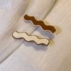 Novo Milk Curry Color Hairpin Side Clip Lado das mulheres Cute Hairpin Duckbill One-word Clip Bangs Clip Headwear Clip