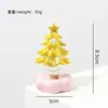 Regalo de Navidad: Adorno navideño giratorio de árbol de Navidad sólido de vidrio de Zibo, una artesanía de vidrio creativa para decoración de coche o escritorio