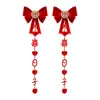 Conjunto de Decoração de Laço para Corrimão de Escada de Casamento, Decoração de Quarto de Casamento Masculino e Feminino, Decorações Penduradas Longas com Palavras Felizes
