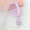 Pente Pequeno com Aparência Sofisticada, Fofo, Compacto e Portátil, Pente de Cabelo para Meninas, Dentes Grandes, Pente Alisador para Cabelos Longos, Pente de Plástico com Cabo