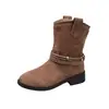 Botines cortos de estilo coreano inspirados en el páramo, nuevas botas vaqueras retro Maillard de otoño e invierno 2026, Botas Martin de diseñador